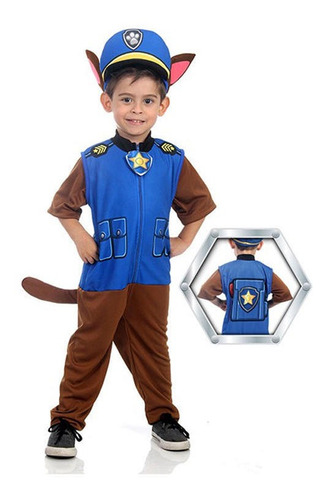 Disfraz Cosplay Chase Paw Patrol - Patrulla Canina