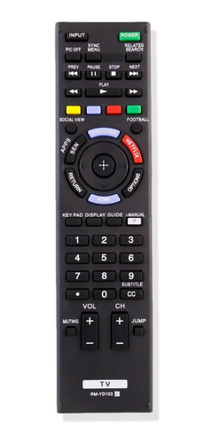 Nuevo Control Remoto Rm-yd103 Para Sony Led Lcd Hdtv Tv Kdl-