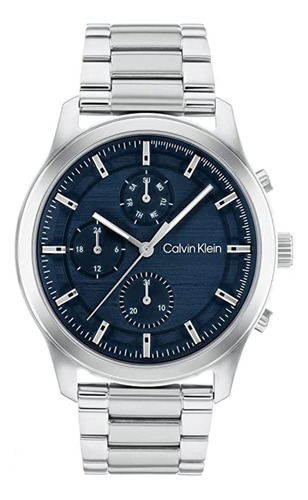 Reloj Para Hombre Calvin Klein Ambition 25200208 Plateado