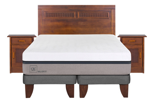 Cama Europea King Cic Balance + Set Milán  