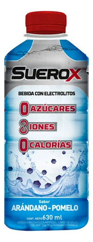 Suerox Bebida Hidratante Gusto Arándano Pomelo 630ml Pack X4