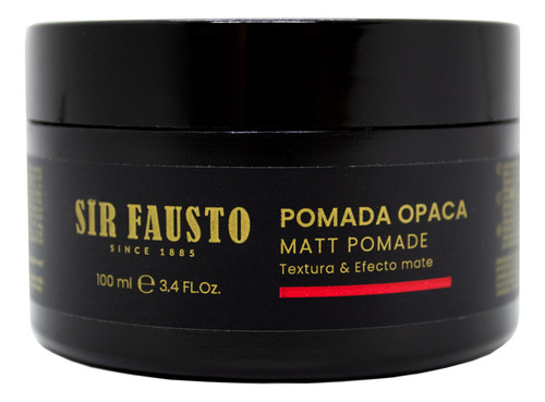 Sir Fausto Men´s Culture Pomada Opaca Barberia 100ml Local