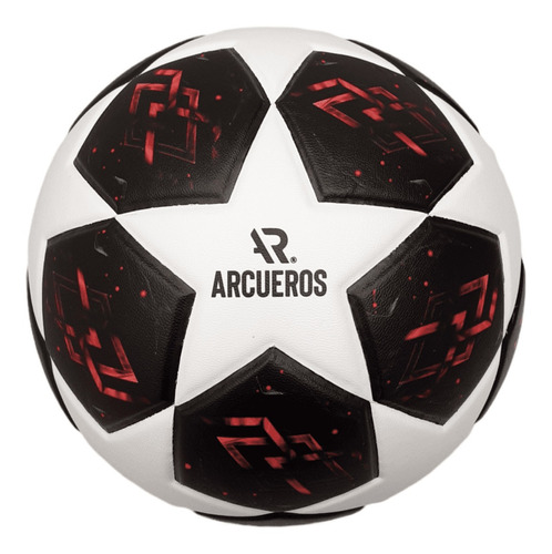 Balón De Fútbol Tamaño 5 Rojo Diseño Arcueros Semi