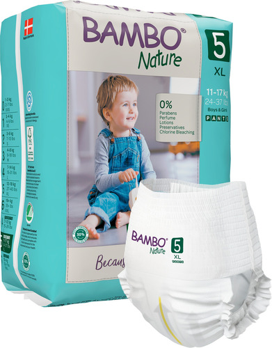 Pañal Ecológico Bambo Nature Pants 5 Xl 11-17Kg