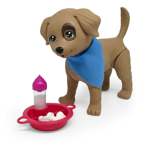 Imagem 2 de 10 de Cachorro Pet Shop Boneca Barbie Rookie Articulado Acessórios