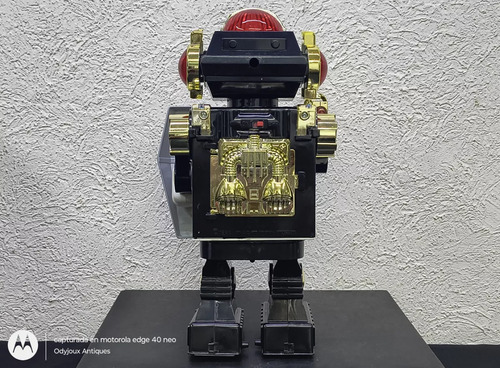 Star Roto Robot Vintage 1985 En Caja Tipo Saturno Funciona Star Roto Robot Negro Colores (Usado)