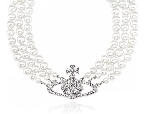 Collar De Perlas De Saturno, Collar De Planeta De Perlas 1