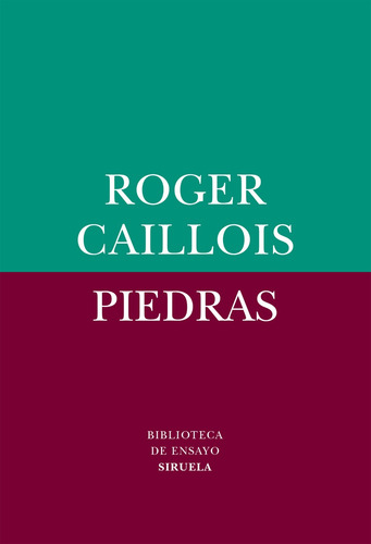 Imagen 1 de 3 de Piedras, Roger Caillois, Siruela