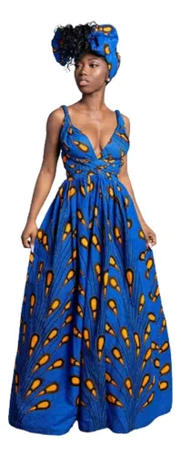 Vestido Africano Ankara Dashiki Estilo Afro 
