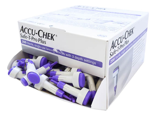 Lancetas Accu Chek Safe-t Pro Plus 200. Glucometro