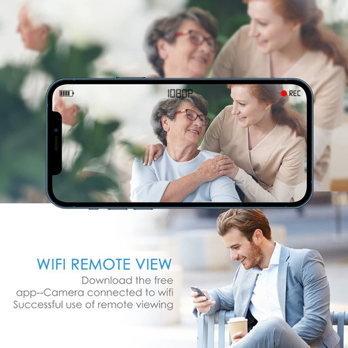 Cámara Oculta, Reloj De Seguridad, 1080p, Hd, Wifi, Inalámbr