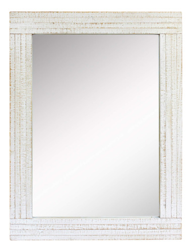 Stonebriar Espejo De Pared Rectangular Con Marco De Madera