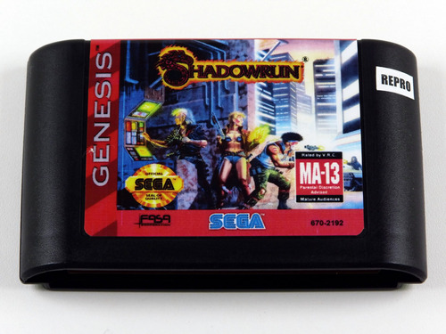 Shadowrun Repro Sega Mega Drive, Genesis - Salva