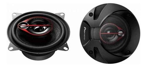 Par De Alto Falante Pioneer Triaxial 4'' Ts-r1051s 210w Cor Preto