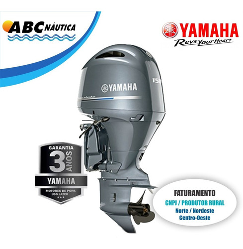 Imagem 1 de 17 de Motor De Popa Yamaha 150hp 4t  Leia Anúncio