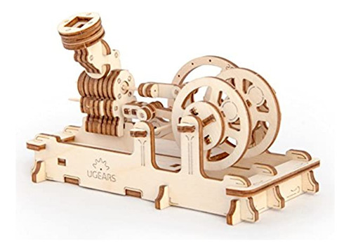 Ugears Motor 3d Puzzle, El Cerebro Teaser De Madera, Set De