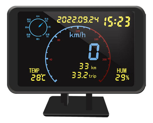 Head Up Display Gps Digital Hud Speeding... Odômetro Lcd