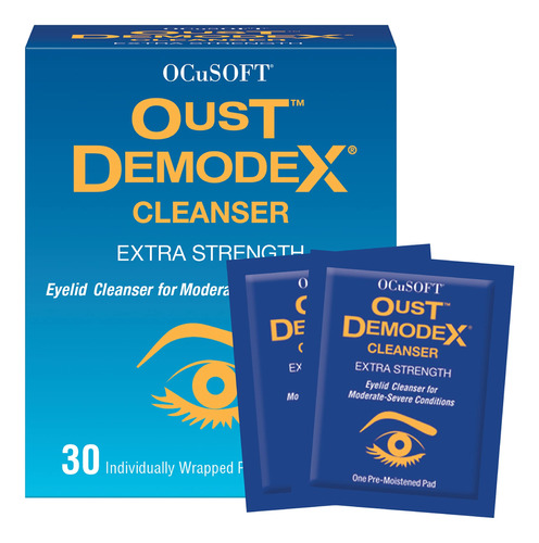 Oust Demodex - Almohadillas Limpiadoras Prehumedecidas 30 Un