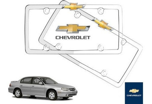 Par Porta Placas Chevrolet Malibu 3.1 2000 A 2003 Original