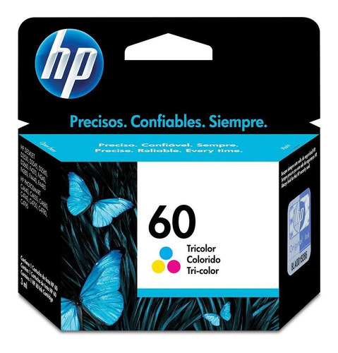 Imagen 1 de 6 de Cartucho De Tinta Hp 60 Tricolor