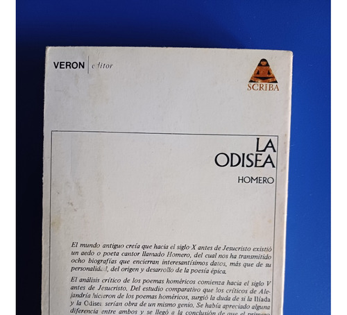 Libro La Odisea - Homero (Usado)