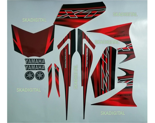 Kit Completo De Calcomanías Yamaha Xtz 125 2016