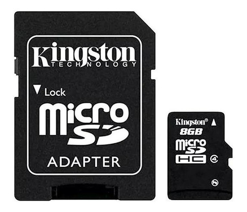Imagen 1 de 2 de Tarjeta De Memoria Kingston Sdc4  C/adaptador Sd 8gb Microsd