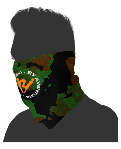 Bandana Balaclava By Aventura Proteção Solar Uv Poliester Cor Camuflado 1800