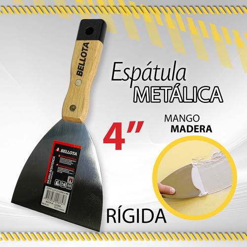 Espatula Bellota Profesional 4pul Mango Madera / 10600