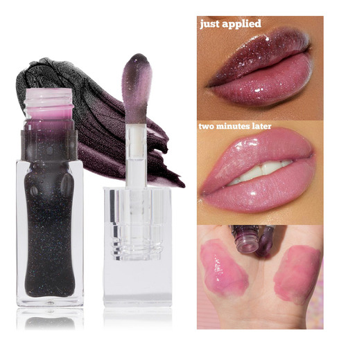 Brillo Labial Perlado Que Cambia De Color