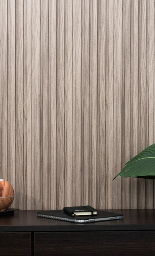 Wall Panel Pvc Símil Madera Gris Resiste Agua Humedad Tira Gris Gris