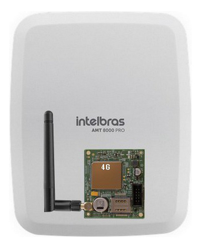 Kit Alarme Intelbras Amt8000 Pro Net Wifi 4g S Fio 12 Sensor