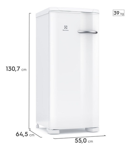 Congelador vertical Electrolux Cycle Defrost 162L Fe19 220V, color blanco