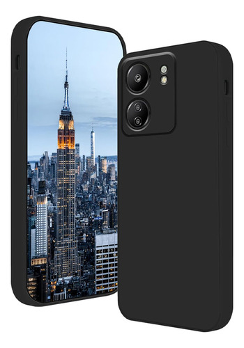 Case Para Redmi 13c, Amortiguador De Choques, Negro