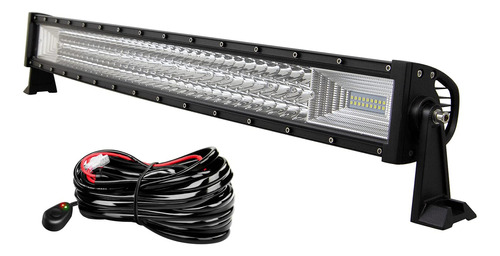 Auxtings Barra Luz Led Curvada 32  405 W Trabajo Triple Fila