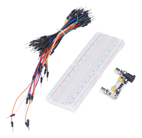 Breadboard Kit Electric 830 Puntos De Amarre Para Principian