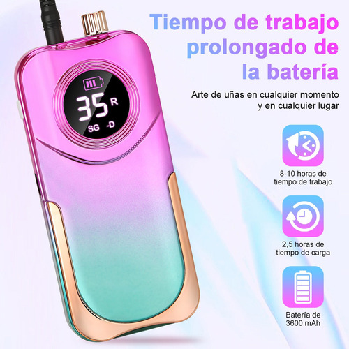 ' Broca Polidora De Unhas De Esmeril Profissional 35000 Rpm