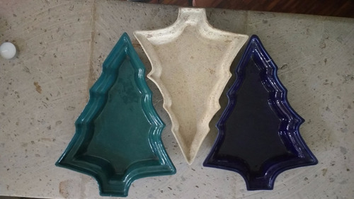 Imagen 3 de 8 de Regalo Navidad Charola Cerámica 35largo|26ancho|6alto Cms