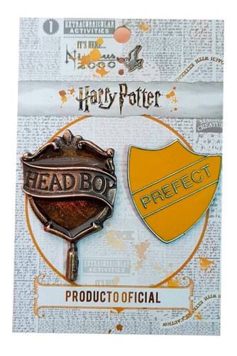 Prendedores Pines Harry Potter Hufflepuff Headboy Perfect