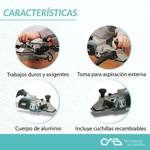 Cepillo Carpintero Garlopa Ce24e Virutex Profesional