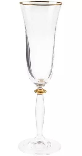 Vasos De Cristal Filo Dorado, Cristalerías