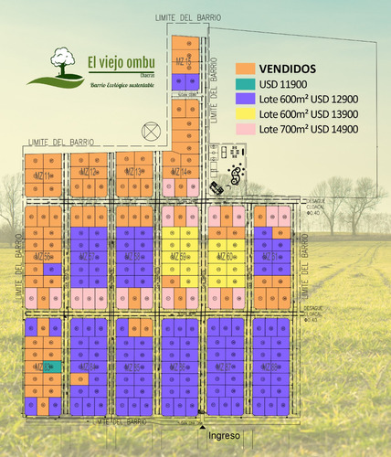 Lote  Terreno 600 Y  700m2 San Vicente Urbanización Protegida  El Viejo Ombu