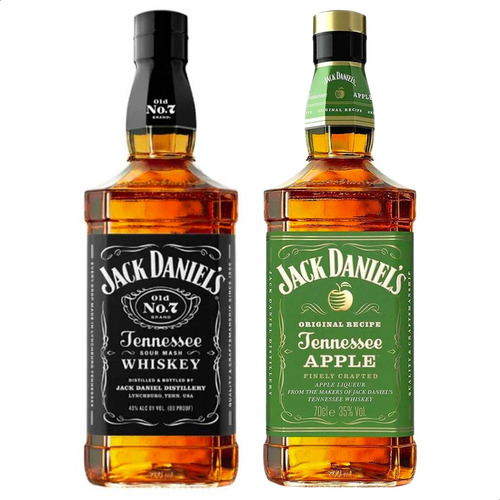 Whisky Jack Daniel´s Old N°7 + Tennessee Apple - Combo X2