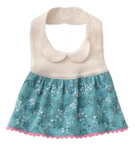 Babero Princesa Niña Con Botón A Presión Ajustable