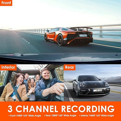Vantrue N4 3 Canales 4k Dash Cam