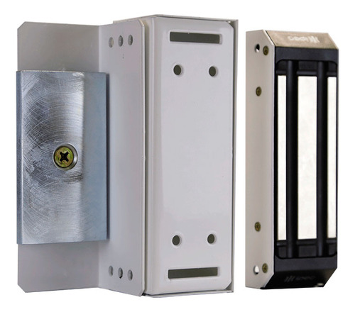 Fechadura Magnética Eletroímã M150 Branca Portas Pivotante