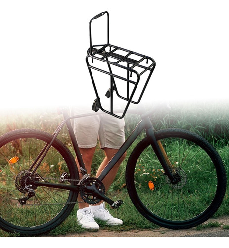 Portaequipajes Delantero Para Bicicleta, Portaequipajes Con