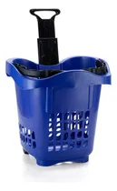 Comprar Kit 10 Cestinhas Mercado 30l Alça E Rodinhas P-supermercado