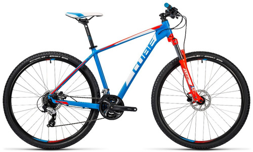 Bicicleta De Montaña Cube Aim Pro Azul Y Rojo 2016 27.5