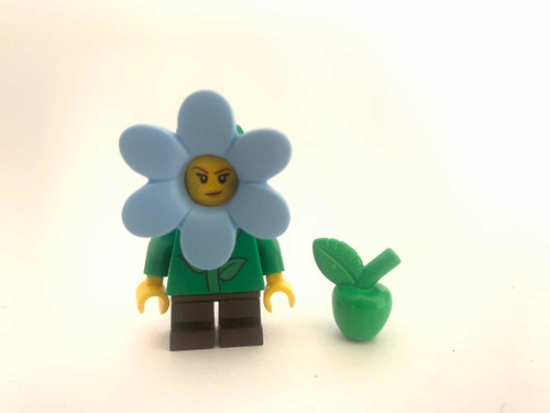 Minifigura Original- Lego- Disfraz Flor Azul Bam 2023